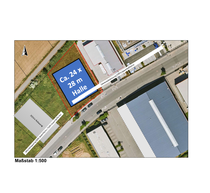 Grundriss Wohngrundst�ck Hochheim am Main