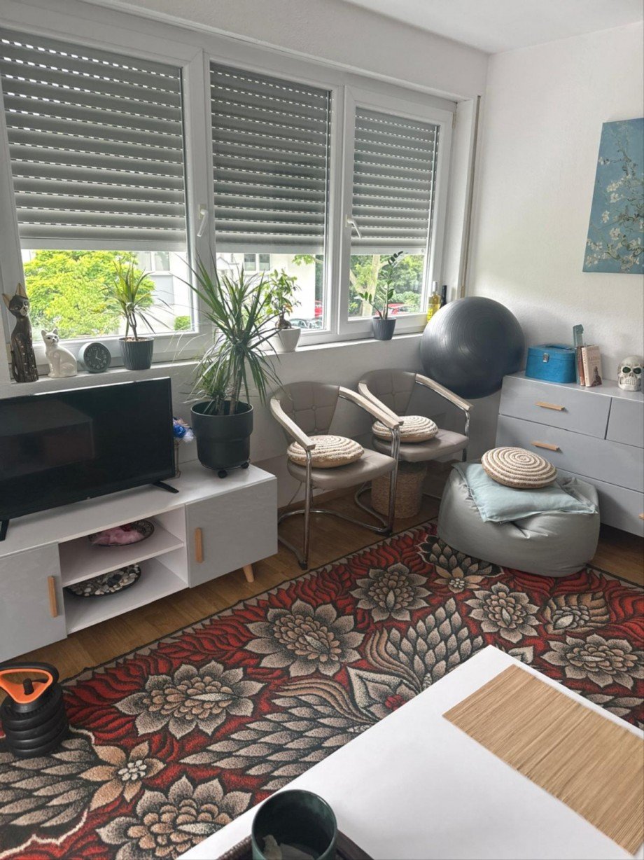 Wohnzimmer Etagenwohnung Mainz