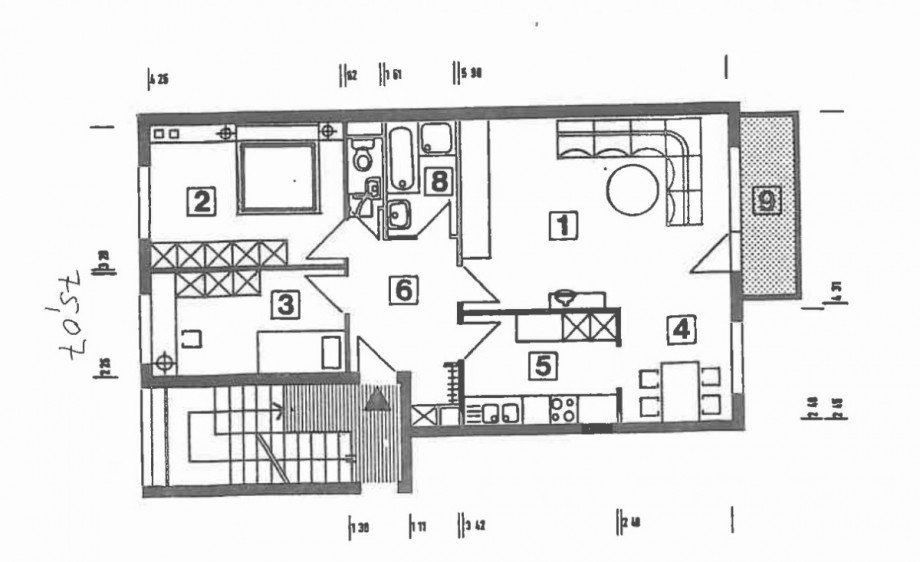 Grundriss Etagenwohnung Fl�rsheim am Main