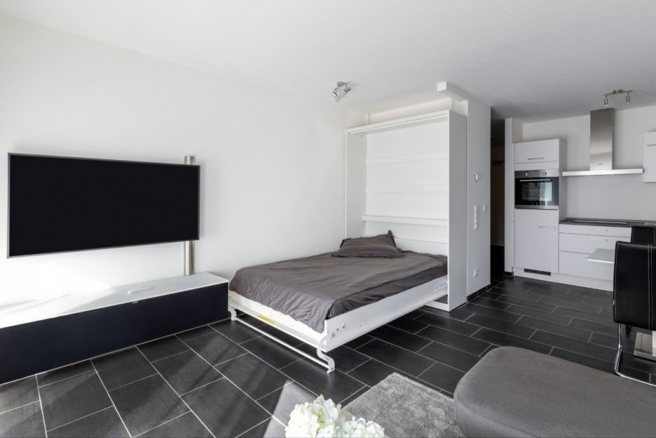 Schlafbereich Etagenwohnung Frankfurt, Nied