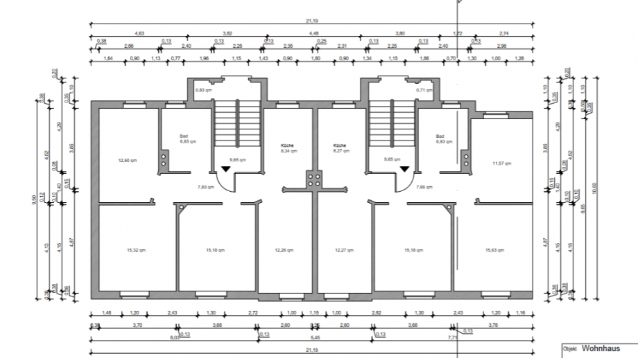 Grundriss Dachgeschosswohnung Offenbach am Main