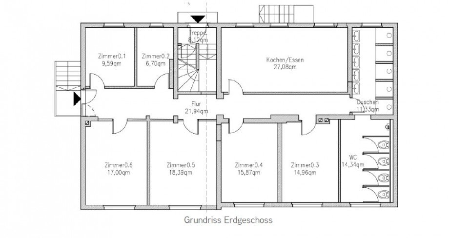 Grundriss_EG Mehrfamilienhaus Offenbach am Main
