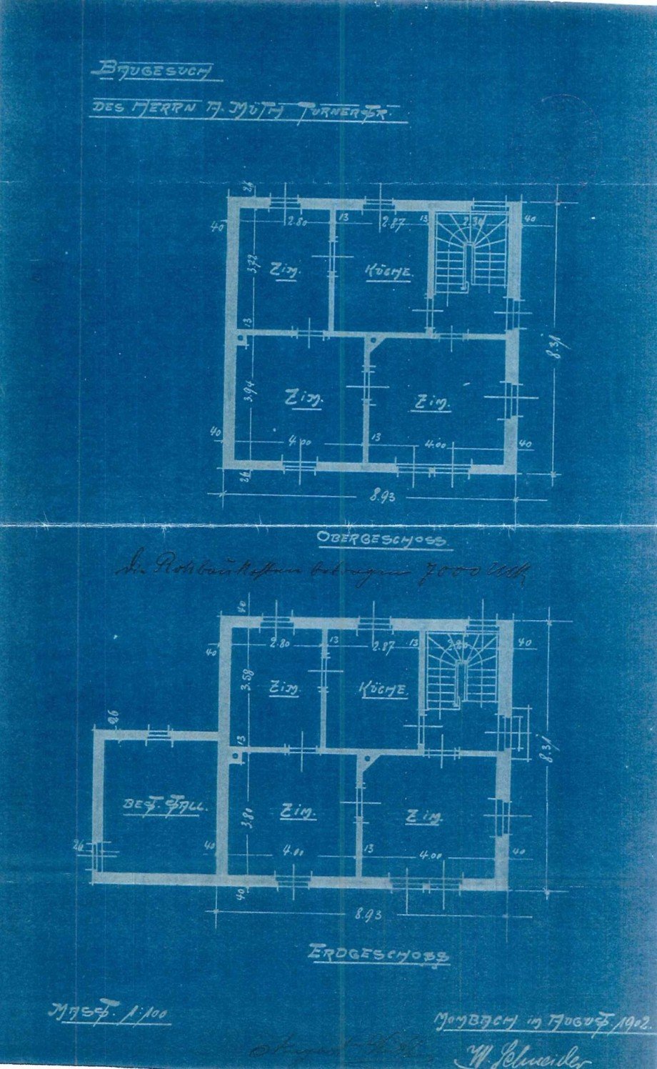 Grundriss Mehrfamilienhaus Mainz