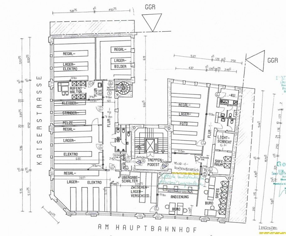 Grundriss_2.OG B�rofl�che Frankfurt am Main