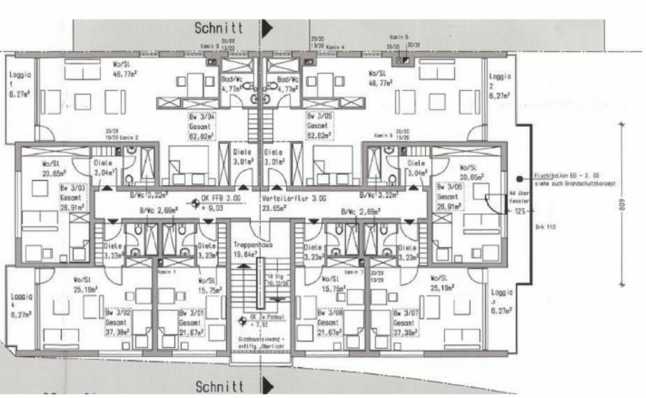 Grundriss 3. Obergeschoss Einfamilienhaus Offenbach am Main
