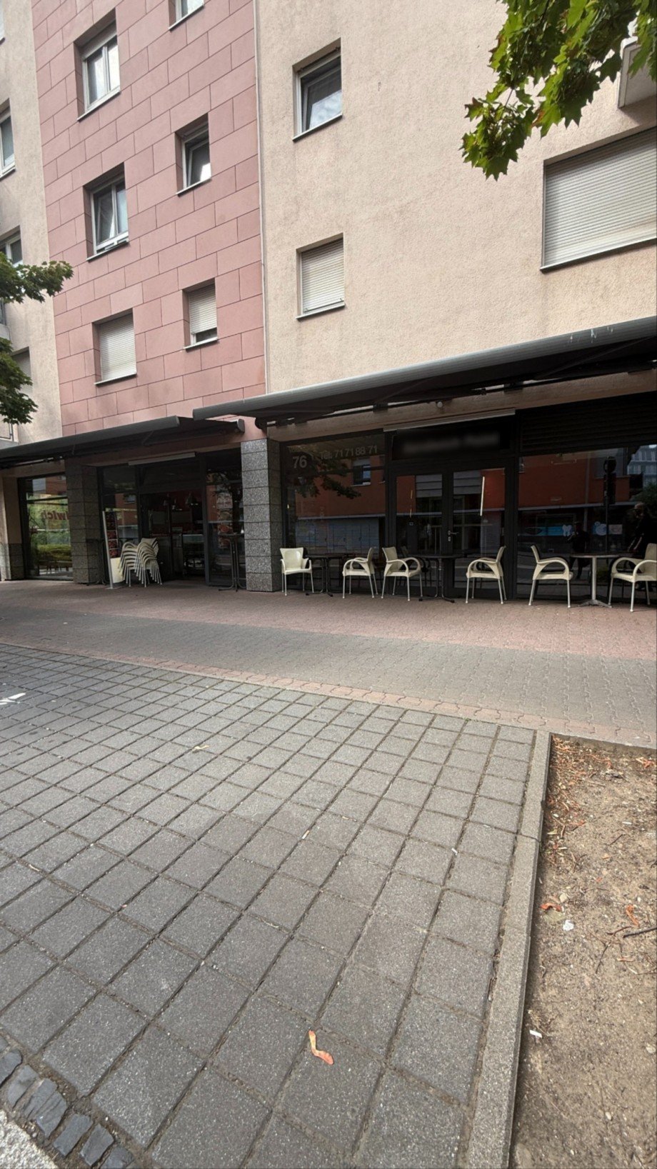 Au�enansicht Ladenlokal Frankfurt